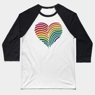 Love Matters Rainbow Fingerprint Baseball T-Shirt